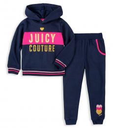 Juicy Couture 2 Piece Hoodie/Pants Set (Little Girls)