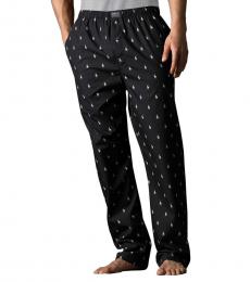 Ralph Lauren Black Print Pajama Pantss
