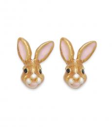 Gold Bunny Earrings