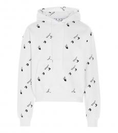 White Front Logo Hoodie