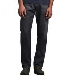 AG Adriano Goldschmied Dark Grey Ives Straight Leg Jeans