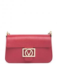 Mario Valentino Red Florence Medium Crossbody Bag