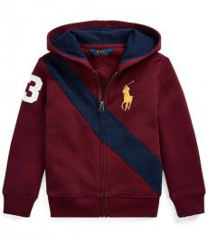 Ralph Lauren Little Boys Cherry Striped Hoodie