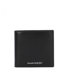 Alexander McQueen Black Logo Wallet
