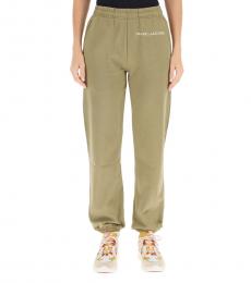 Marc Jacobs Tan Logo Embroidery Joggers