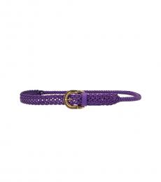 Etro Purple Braided Belt