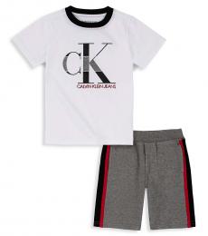 Calvin Klein 2 Piece T-Shirt/Shorts Set (Little Boys)