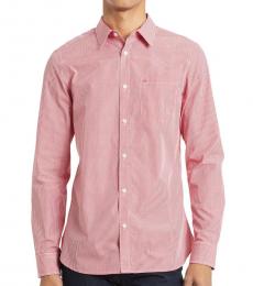 Calvin Klein High Risk Red Gingham Slim-Fit Shirt