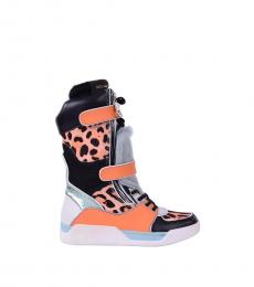 Leopard Multi Patchwork High Sneakers