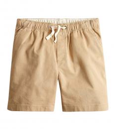 Little Boys British Khaki Stretch Chino Shorts