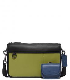Coach Green Heritage Convertible Medium Crossbody Bag