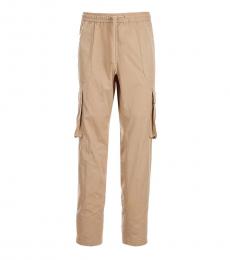 Michael Kors Beige Garment-Dyed Cargo Pants
