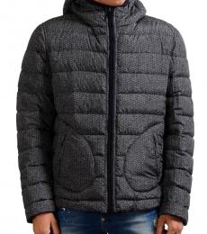 Armani Collezioni Dark Grey Reversible Hooded Jacket