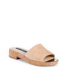Almond Cher Suede Mules