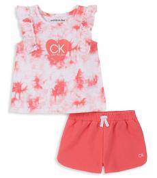 Calvin Klein 2 Piece Top/Shorts Sets (Little Girls)