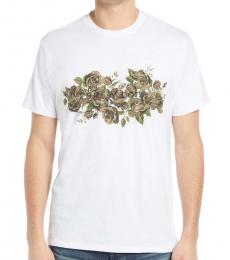 White Floral Camo Graphic Tee