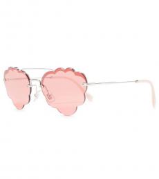 Pink Irregular Fashion Sunglasses