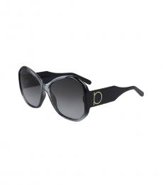 Salvatore Ferragamo Black Iconic Sunglasses