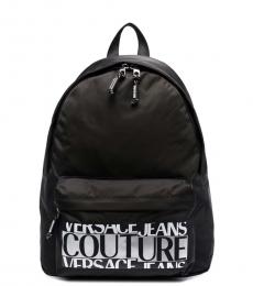 Black Logo Medium Backpack