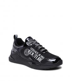 Versace Jeans Couture Black Contrasting Low Top Sneakers