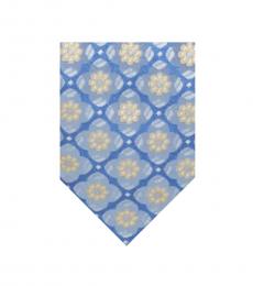Ted Baker Blue-Multi Flower Mandala Silk Tie