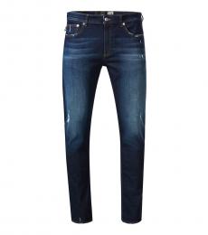 Love Moschino Dark Blue Figure Hugging Cut Jeans
