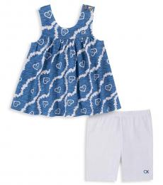 Calvin Klein 2 Piece Top/Shorts Sets (Little Girls)