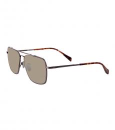 Light Brown Aviator Sunglasses