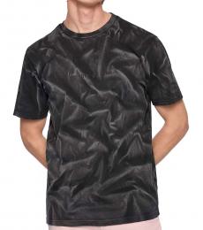 Black Regular-Fit Cotton T-Shirt