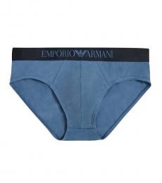 Emporio Armani Dark Blue Logo Slip Underwear