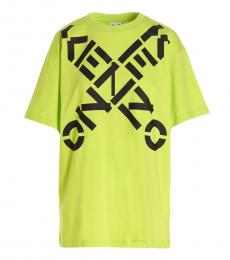 Kenzo Green Cross Logo T-Shirt
