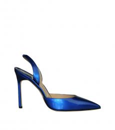 Manolo blahnik Cobalt Blue Carolyne Heels
