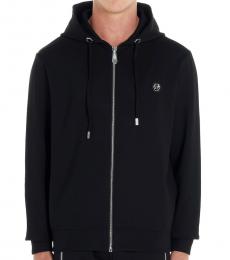 Philipp Plein Black Super Star Hoodie Jacket