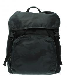Valentino Garavani Black Solid Medium Backpack