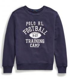 Ralph Lauren Boys Sea Blue French Terry Sweatshirt