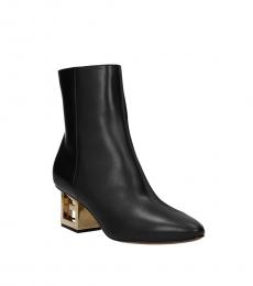 Givenchy Black Triangle Logo Heel Booties
