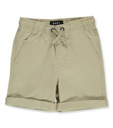 DKNY Little Boys Light Khaki Cuffed Twill Shorts