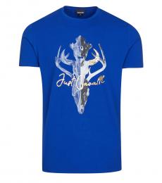 Royal Blue Graphic Printed T-Shirt