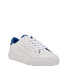 White Blue Cashe Sneakers