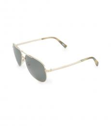Pale Gold Aviator Sunglasses