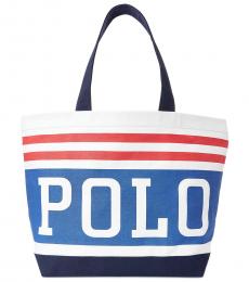 Ralph Lauren White Polo Large Tote