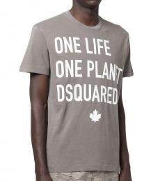 Dsquared2 Grey Graphic Logo T-Shirt