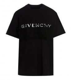 Givenchy Black Lace Insert T-Shirt