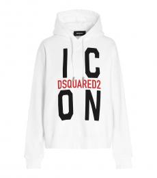 Dsquared2 White Icon Hoodie