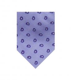 Burberry Purple Timeless Paisley Print Silk Tie