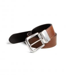Ralph Lauren Brown Black Reversible Mitered Belt
