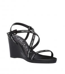 Calvin Klein Black Bellemine Signature Wedges