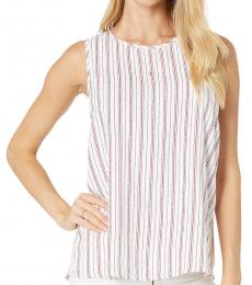 BCBGMaxazria Off White High-Low Sleeveless Top
