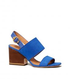 Tory Burch Nautical Blue Selby Block Heels