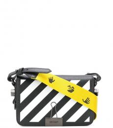 Off-White Black & White Diag Flap Mini Crossbody